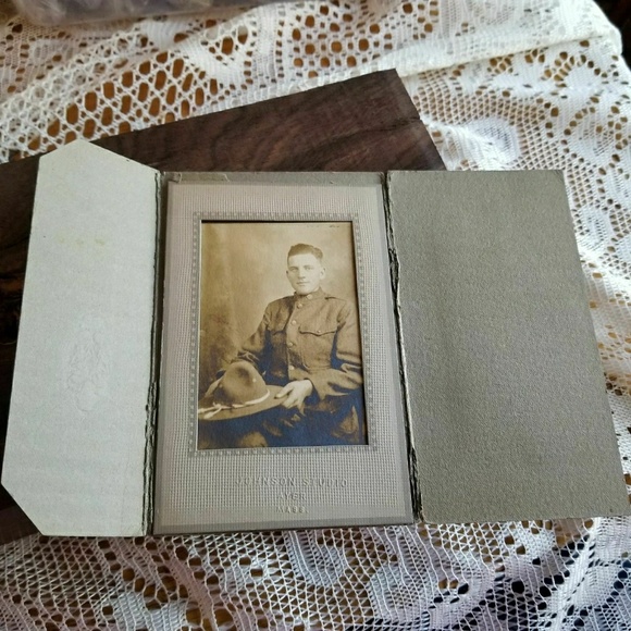 Vintage Wall Decor Antique Soldier Photograph Army Photo